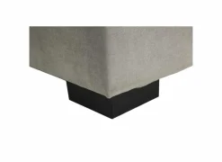 Bedbox Nagol A 140x200cm - stof - zilver met opbergruimte