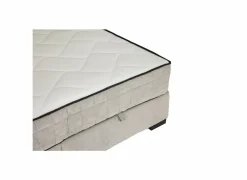 Bedbox Nagol A 180x200cm - stof - zilver met opbergruimte