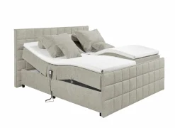 Bedbox 180x200cm - stof - sand elektrisch