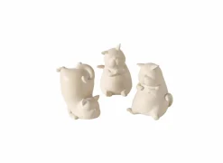 Beeldje Catty H12,5cm - polystone - beige