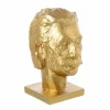 Beeldje Einstein 14,5x18x25,6cm - kalk - goud