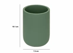 Beker Duo Ø7,2x10cm - polystone - ficus