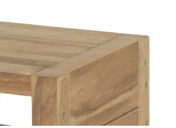 Bijzettafel Carbone 60x60cm - sheesham massief & decor - naturel