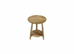 Bijzettafel Chestnut Ø48cm - mango massief - naturel