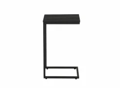 Bijzettafel Lucifer 40x33,3cm - eik massief - zwart
