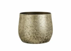 Edelman Bloempot Clemente H31cm - terracotta - champagne