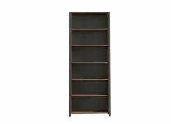 Boekenkast Clif-B 86x42x221cm - decor - old wood & donkergrijs