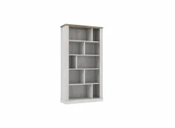 Boekenkast Duro 114x212x41cm - decor - pine white & antique oak