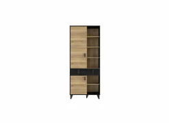 Boekenkast Lya 83x42x201cm - decor - cabezone oak & mauvella oak