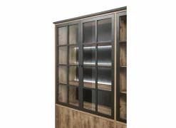 Boekenkast 234x211x48cm - decor - bruin & zwart