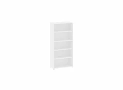 Boekenrek Prima 89x40x186cm - decor - wit