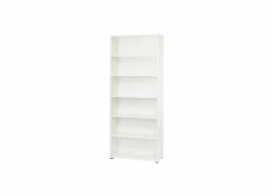 Boekenrek Prima 89x40x222cm - decor - wit