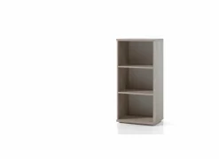 Boekenrek Turbo1 54x42x117cm - melamine - herfst eik & wit