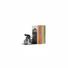 Bergers Boekensteun Cyclist H17cm - metaal - zwart