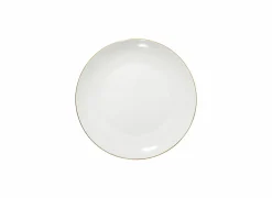 Bord Petit Salon Ø27cm - porselein - beige & wit