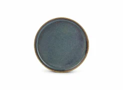 Bord Pila Ø20cm - porselein - groen & blauw