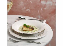 Bonbistro Bord Retro Ø27cm - porselein - wit