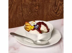 Bonbistro Bord Retro Ø13x5cm - porselein - wit