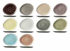 Cosy & Trendy Bord Streetfood festival 19,5x16cm - keramiek - multicolor