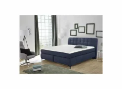 Boxspring Gitta 140x200cm - stof - blauw