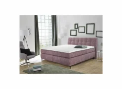 Boxspring Gitta 180x200cm - stof - roze