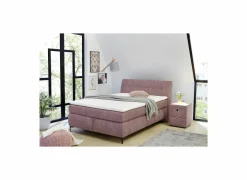 Boxspring Gitta 140x200cm - stof - roze