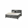 Boxspring Kira Max 180x200cm - stof - donkergrijs