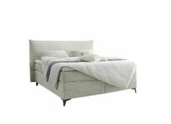 Boxspring Seattle 160x200cm - stof - zilver