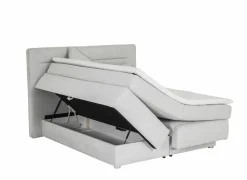 Boxspring Simone 180x200cm - stof - ecru met opbergruimte