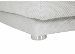 Boxspring Simone 180x200cm - stof - ecru met opbergruimte