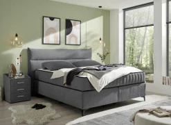 Boxspring Vlieland 160x200cm - stof - antraciet