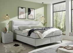 Boxspring Vlieland 160x200cm - stof - dove