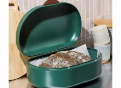 Salt & Pepper Broodtrommel Crust 40x29cm - metaal - groen