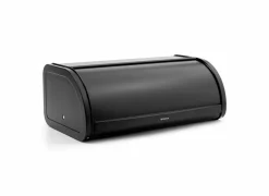 Brabantia Broodtrommel met schuifdeksel 44,5x26,2x17,3cm - staal - matt black