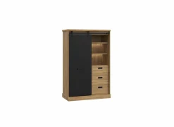 Buffetkast Kaszimiro 103cm - decor - waterford eik & zwart