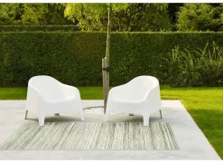 Buitentapijt Brandon 80x240cm - polypropyleen - beige & grijs