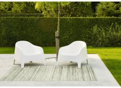 Buitentapijt Brandon 80x150cm - polypropyleen - beige & grijs