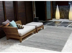 Buitentapijt Brandon 120x170cm - polypropyleen - grijs & blauw