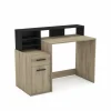 Bureau Delphi  126x60cm - decor - zwart & eik