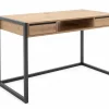 Bureau Denver 120x75cm - decor - artisanale eik & antraciet
