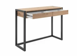 Bureau Denver 100x35x75cm - decor - artisanale eik & antraciet