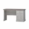 Bureau Eline 135x60cm - decor - white oak & autumn oak