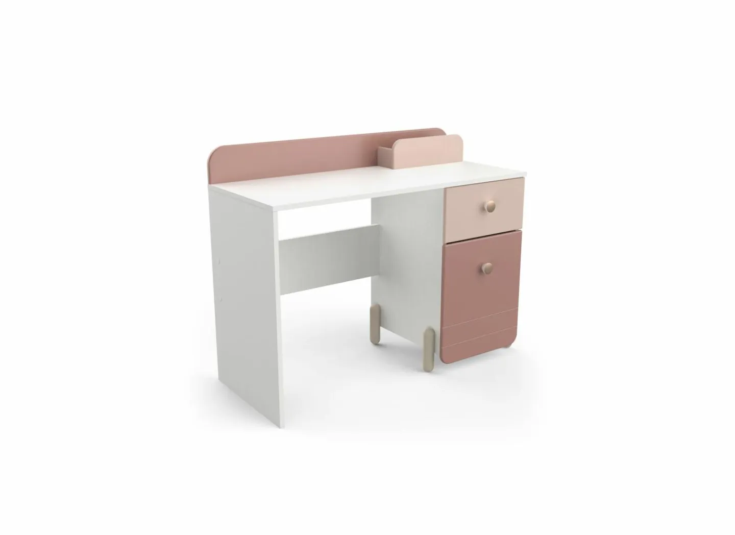 Demeyere Bureau Jade 104x44cm - decor - mat roze & mat wit
