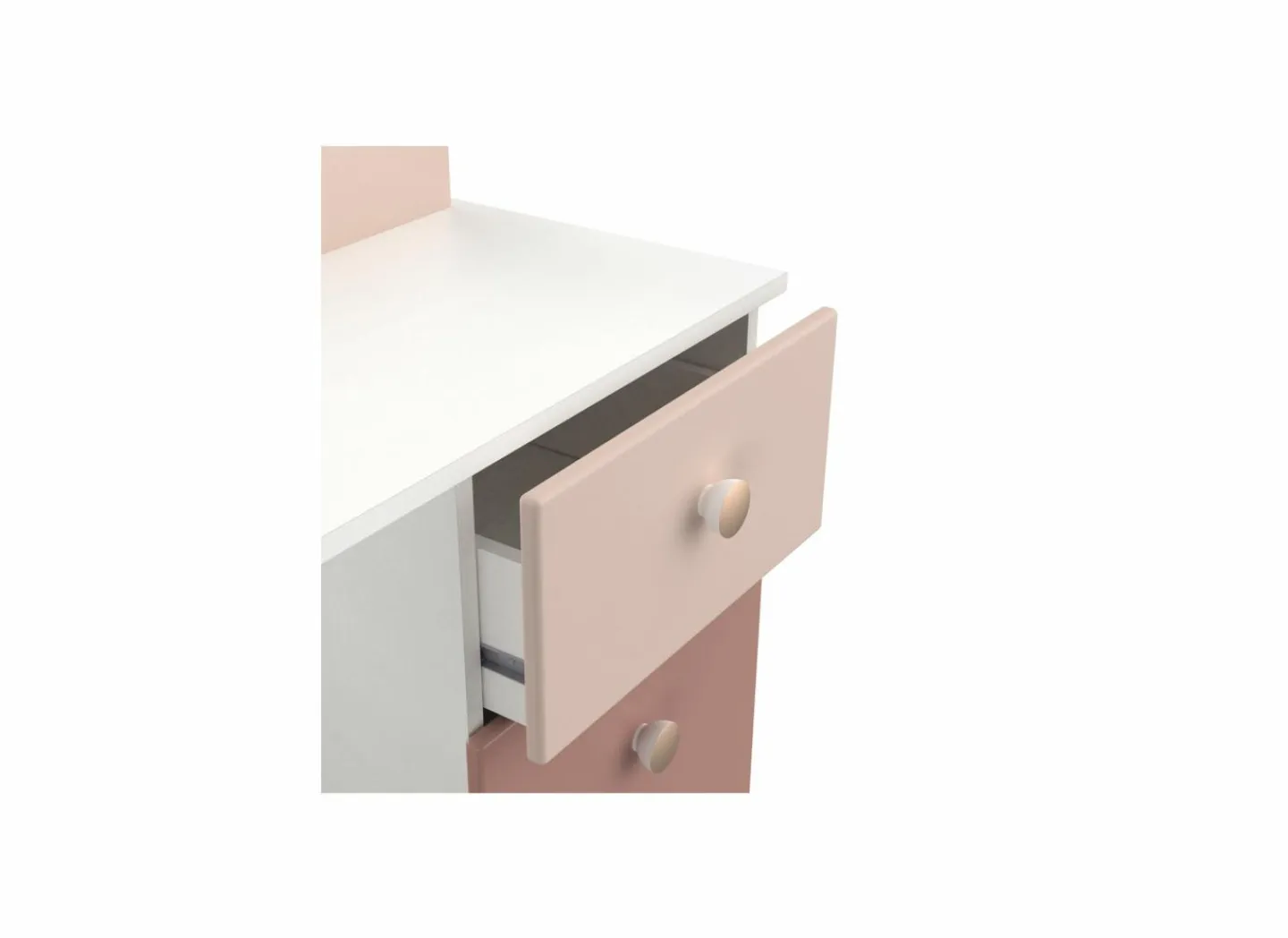 Demeyere Bureau Jade 104x44cm - decor - mat roze & mat wit