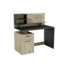 Bureau Malicia 122x59cm - decor - eik & zwart