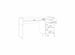 Bureau Oriental Tree 129,4cm - decor - bartex eik