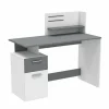 Bureau Platon 122x55cm - decor - wit & grijs