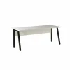 Bureau Pronto 1 180x80x73cm - melamine & metaal - wit