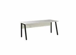 Bureau Pronto 1 200x80x73cm - melamine & metaal - wit