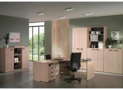 Bureau Rio 140x80x73cm - melamine - lente eik